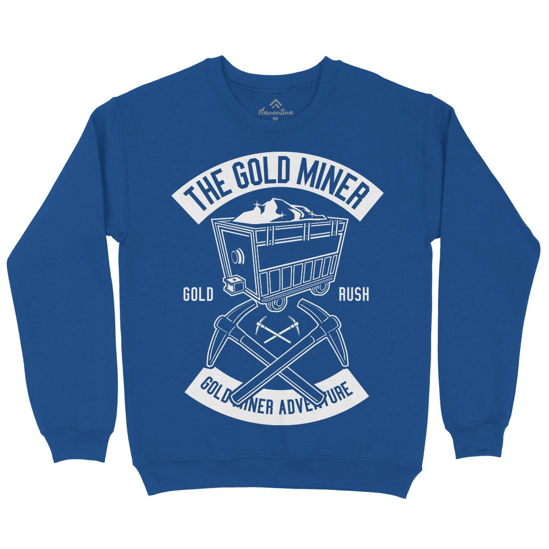 The Gold Miner Mens Crew Neck Sweatshirt Retro B652