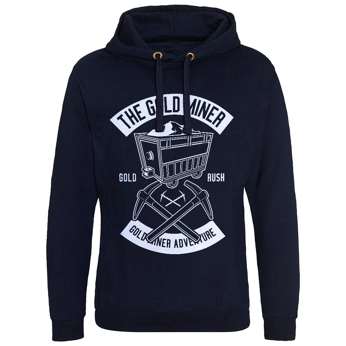 The Gold Miner Mens Hoodie Without Pocket Retro B652