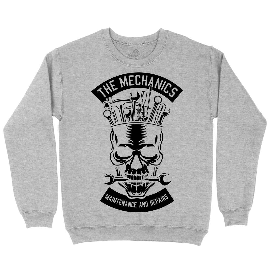 The Mechanics Mens Crew Neck Sweatshirt Retro B653