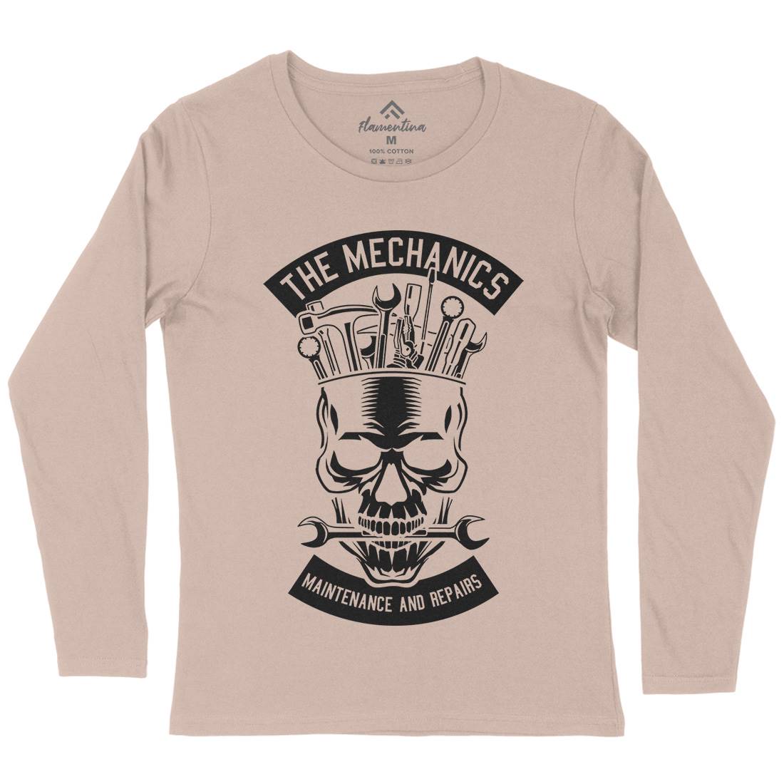 The Mechanics Womens Long Sleeve T-Shirt Retro B653