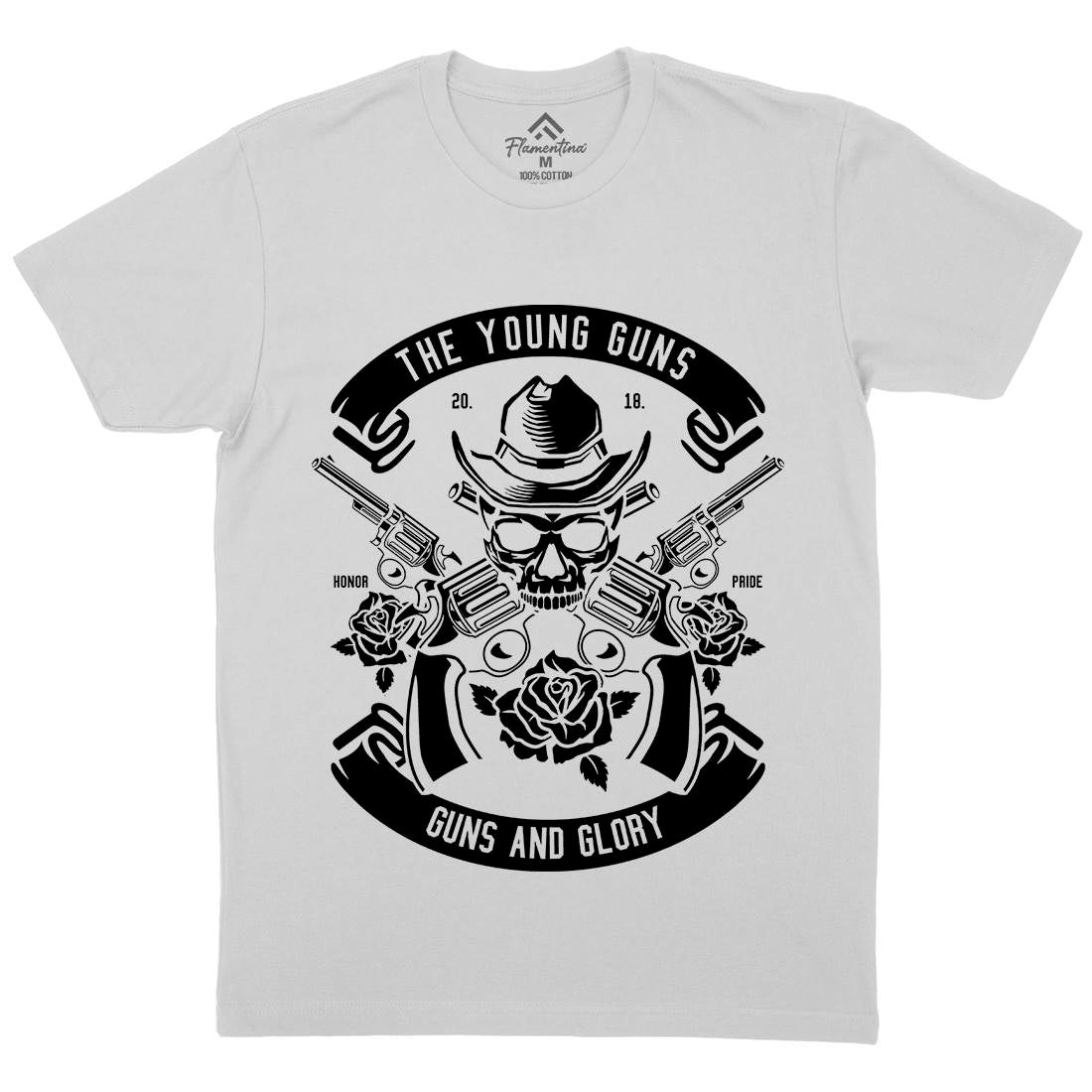 Young Guns Mens Crew Neck T-Shirt American B654