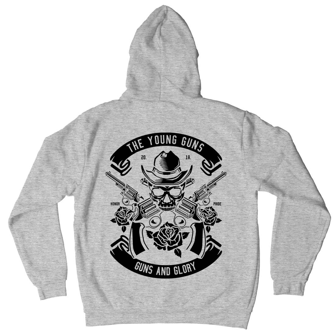 Young Guns Mens Hoodie With Pocket American B654