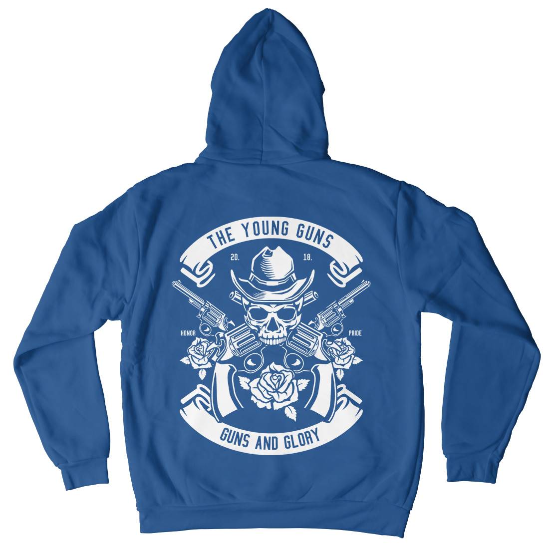 Young Guns Mens Hoodie With Pocket American B654
