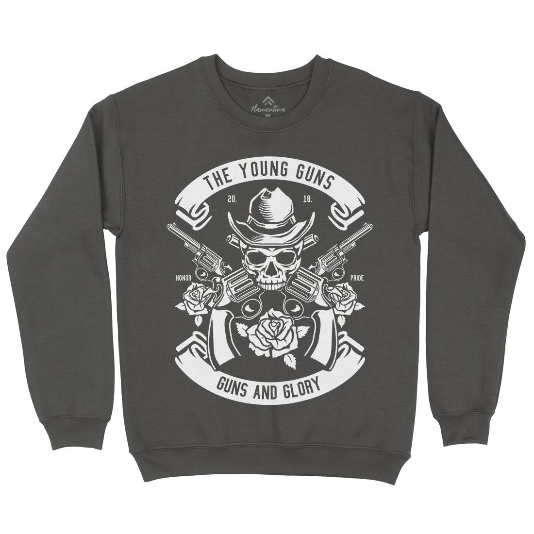 Young Guns Mens Crew Neck Sweatshirt American B654