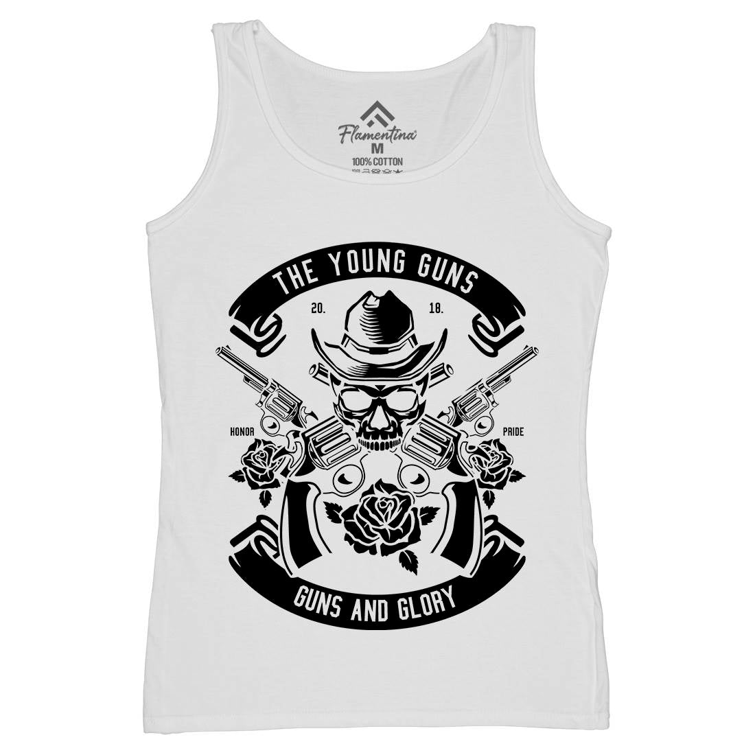 Young Guns Womens Organic Tank Top Vest American B654
