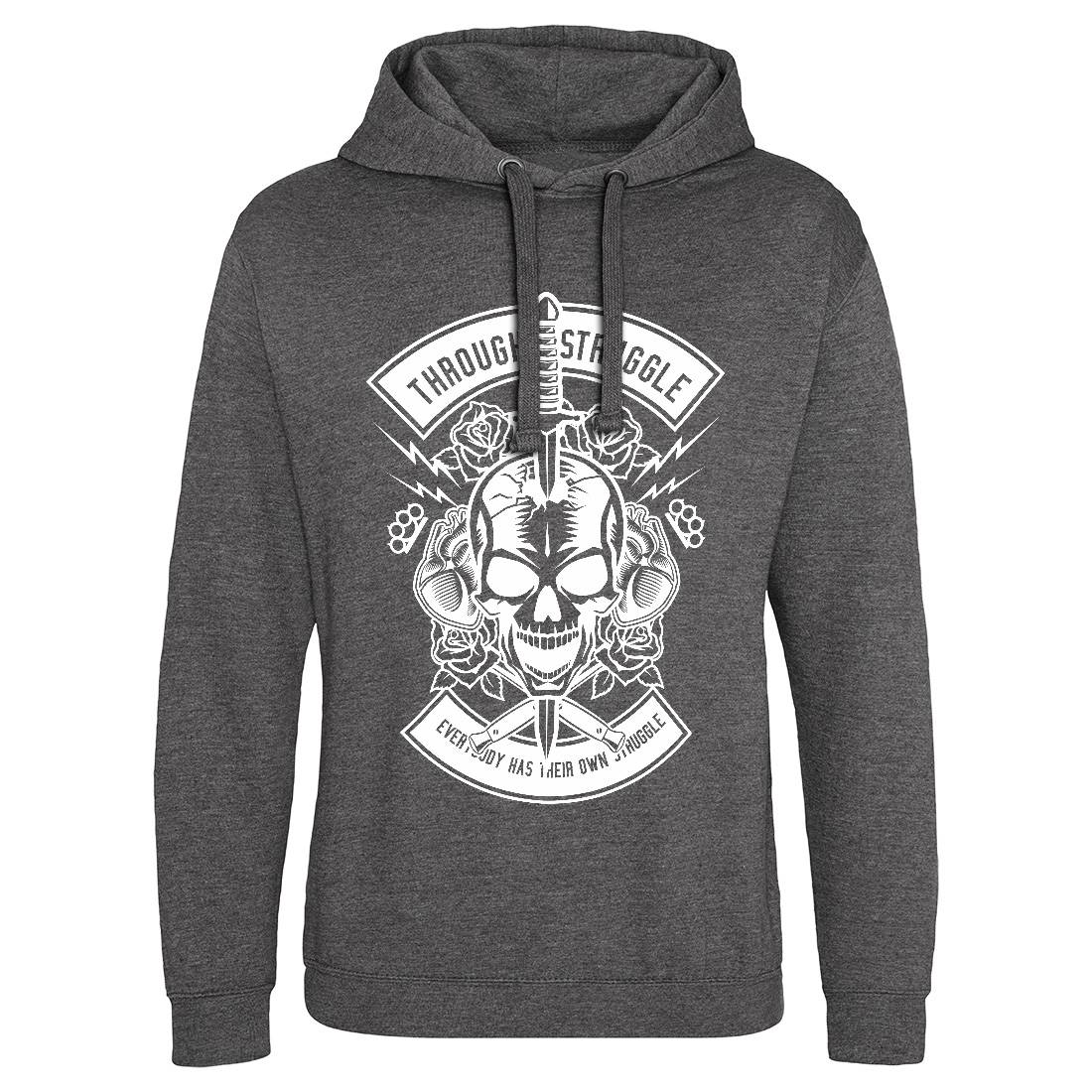Through Struggle Mens Hoodie Without Pocket American B655