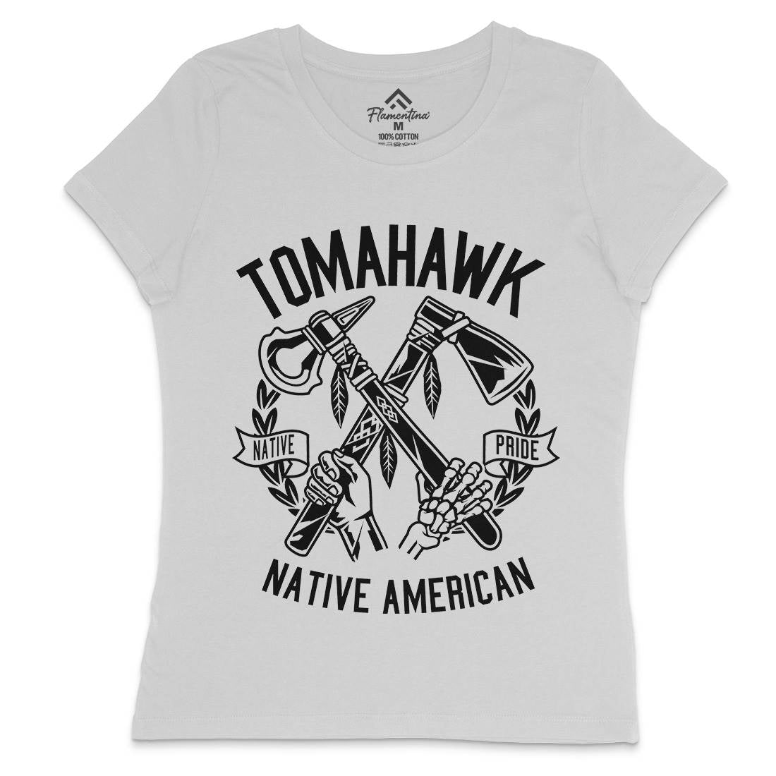 Tomahawk Womens Crew Neck T-Shirt American B656