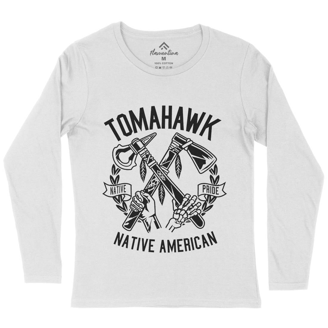 Tomahawk Womens Long Sleeve T-Shirt American B656