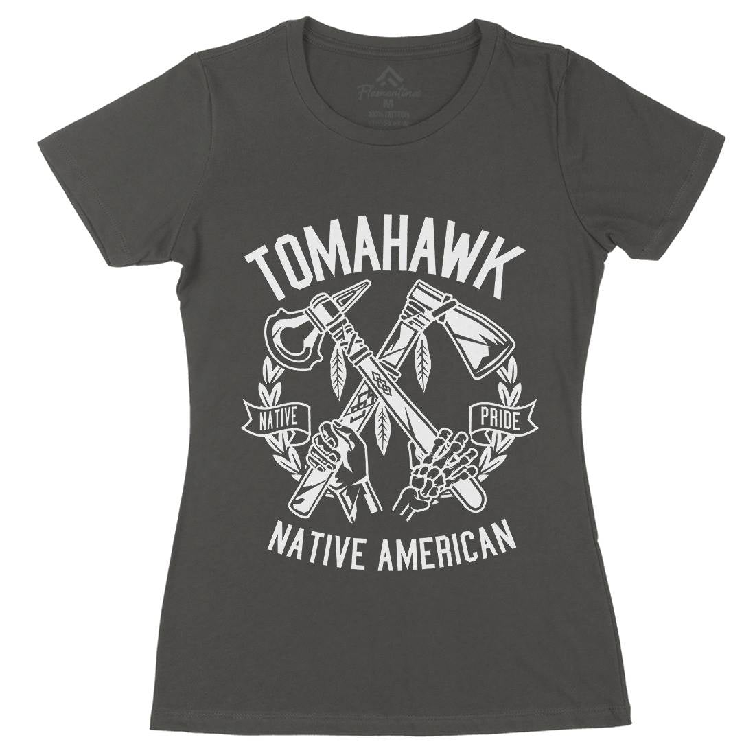 Tomahawk Womens Organic Crew Neck T-Shirt American B656