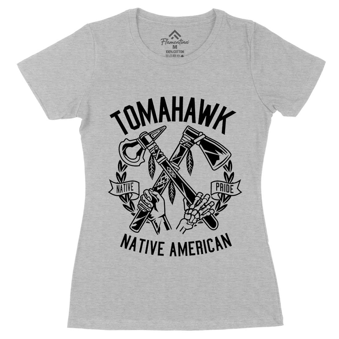 Tomahawk Womens Organic Crew Neck T-Shirt American B656