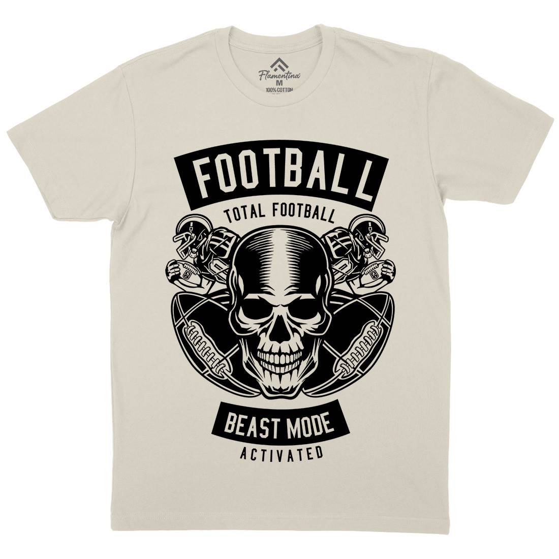 Total Football Mens Organic Crew Neck T-Shirt Sport B657
