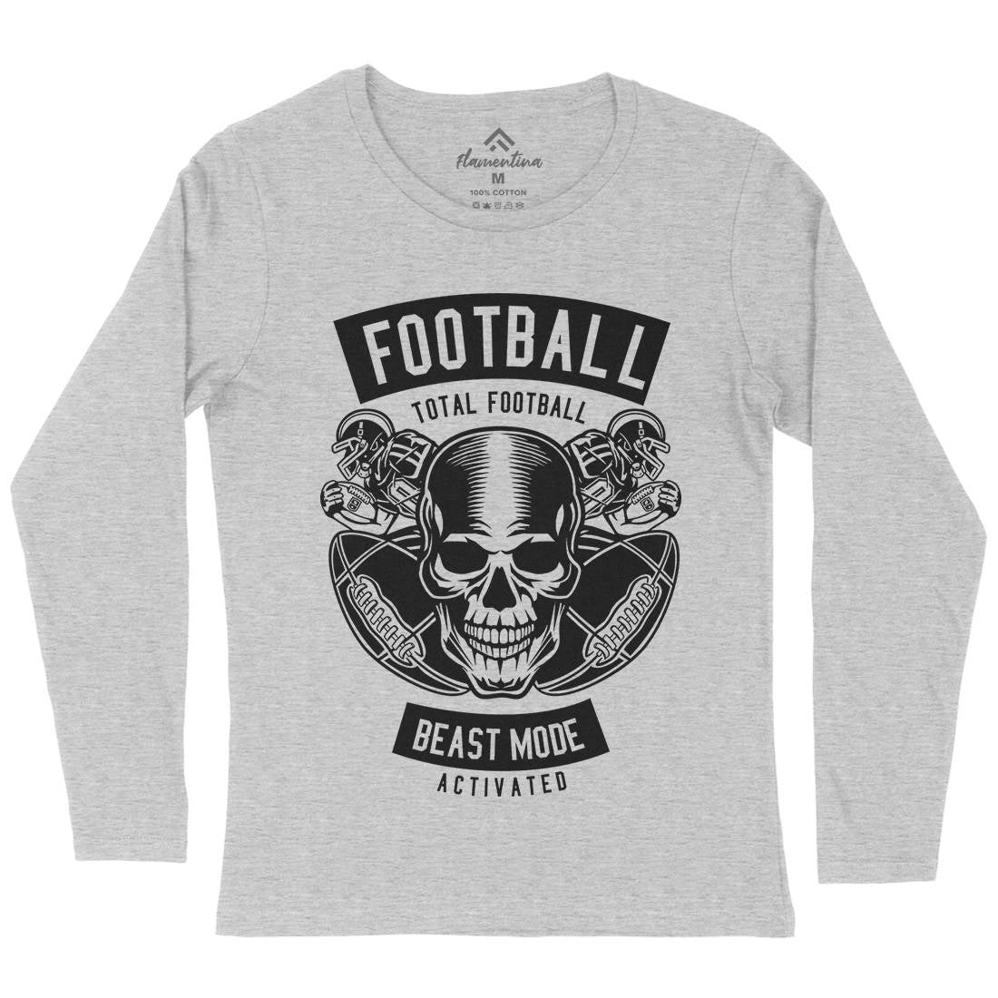 Total Football Womens Long Sleeve T-Shirt Sport B657