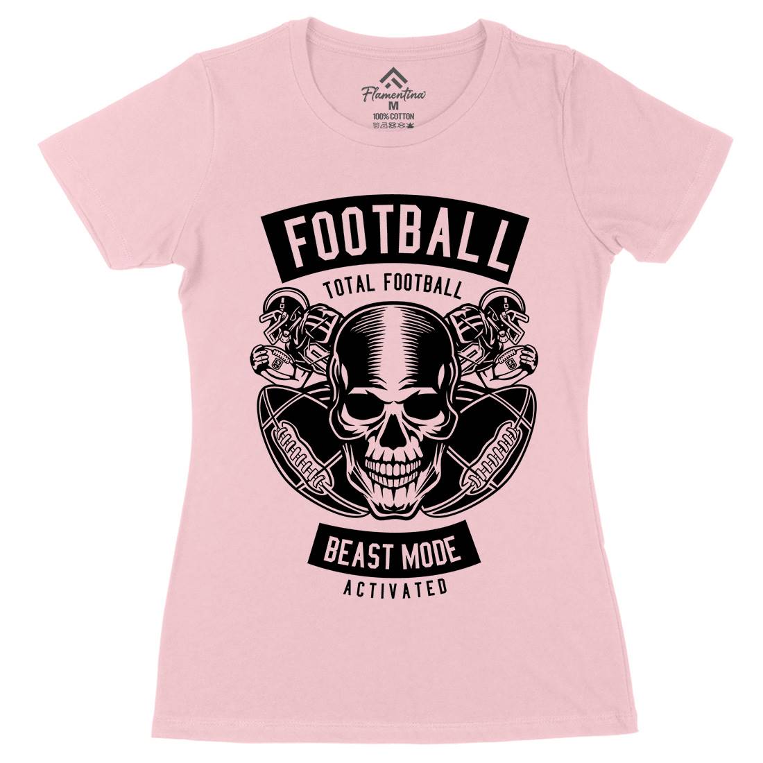 Total Football Womens Organic Crew Neck T-Shirt Sport B657