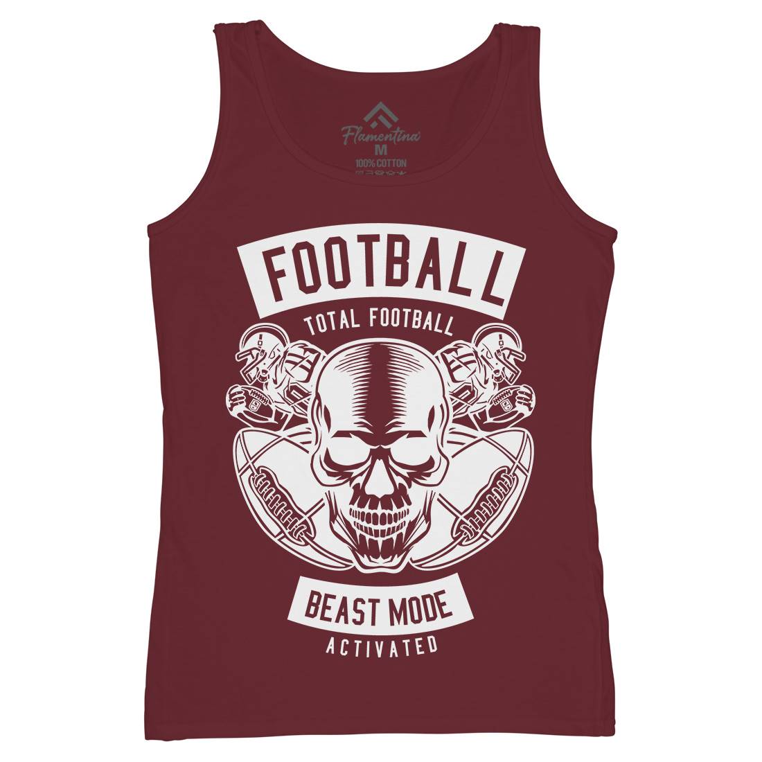 Total Football Womens Organic Tank Top Vest Sport B657