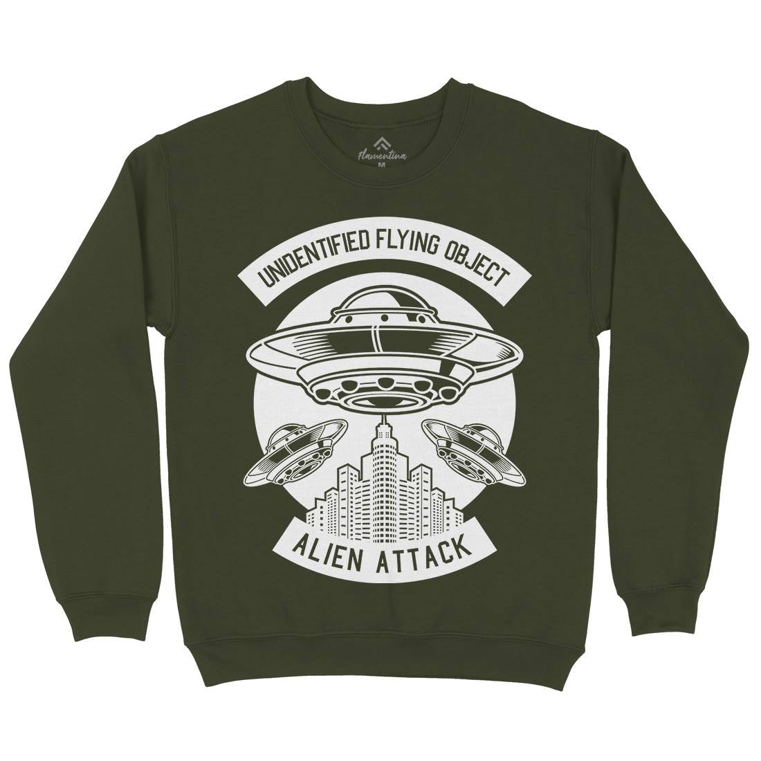 Ufo Mens Crew Neck Sweatshirt Space B659
