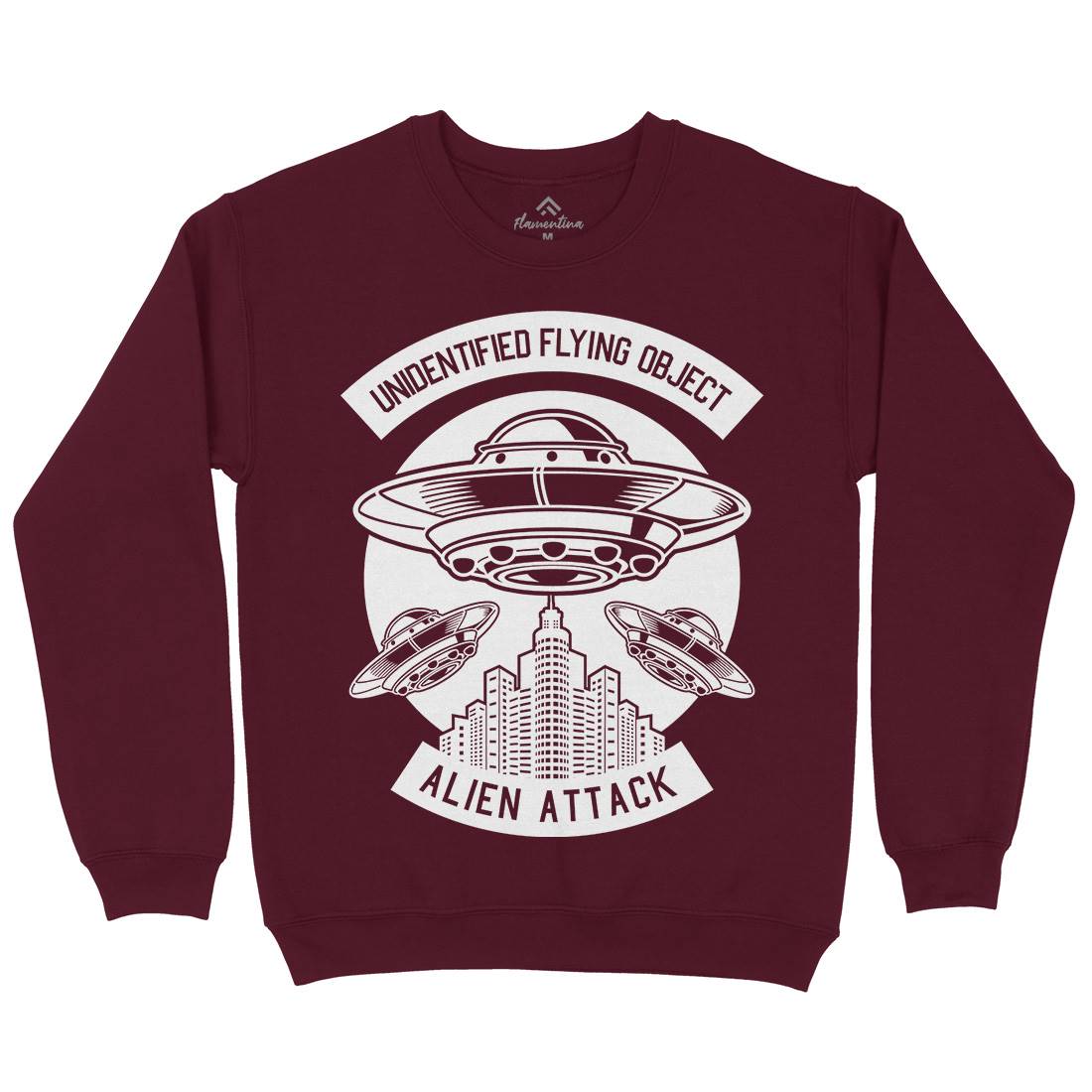Ufo Mens Crew Neck Sweatshirt Space B659
