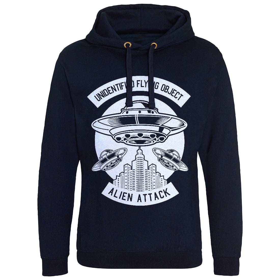 Ufo Mens Hoodie Without Pocket Space B659