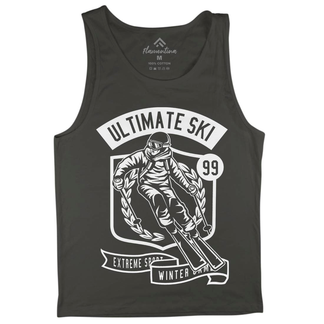 Ultimate Ski Mens Tank Top Vest Sport B660