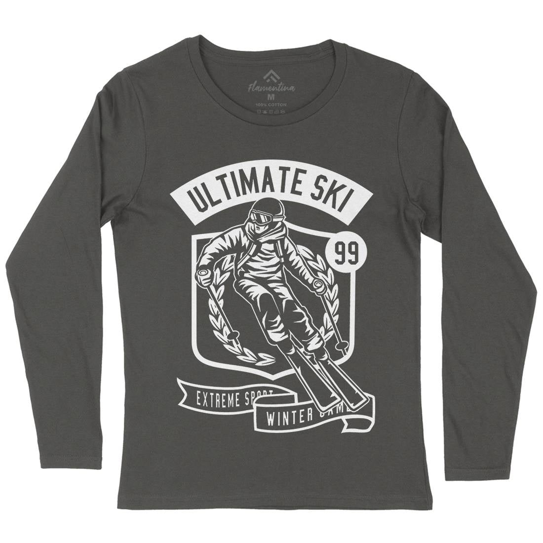 Ultimate Ski Womens Long Sleeve T-Shirt Sport B660