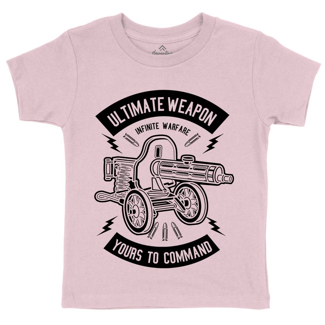 Ultimate Weapon Kids Crew Neck T-Shirt Army B661