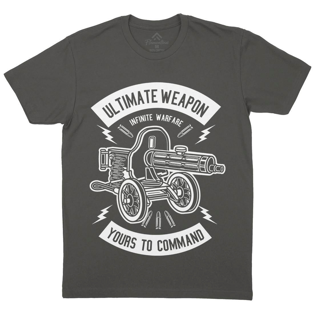 Ultimate Weapon Mens Crew Neck T-Shirt Army B661