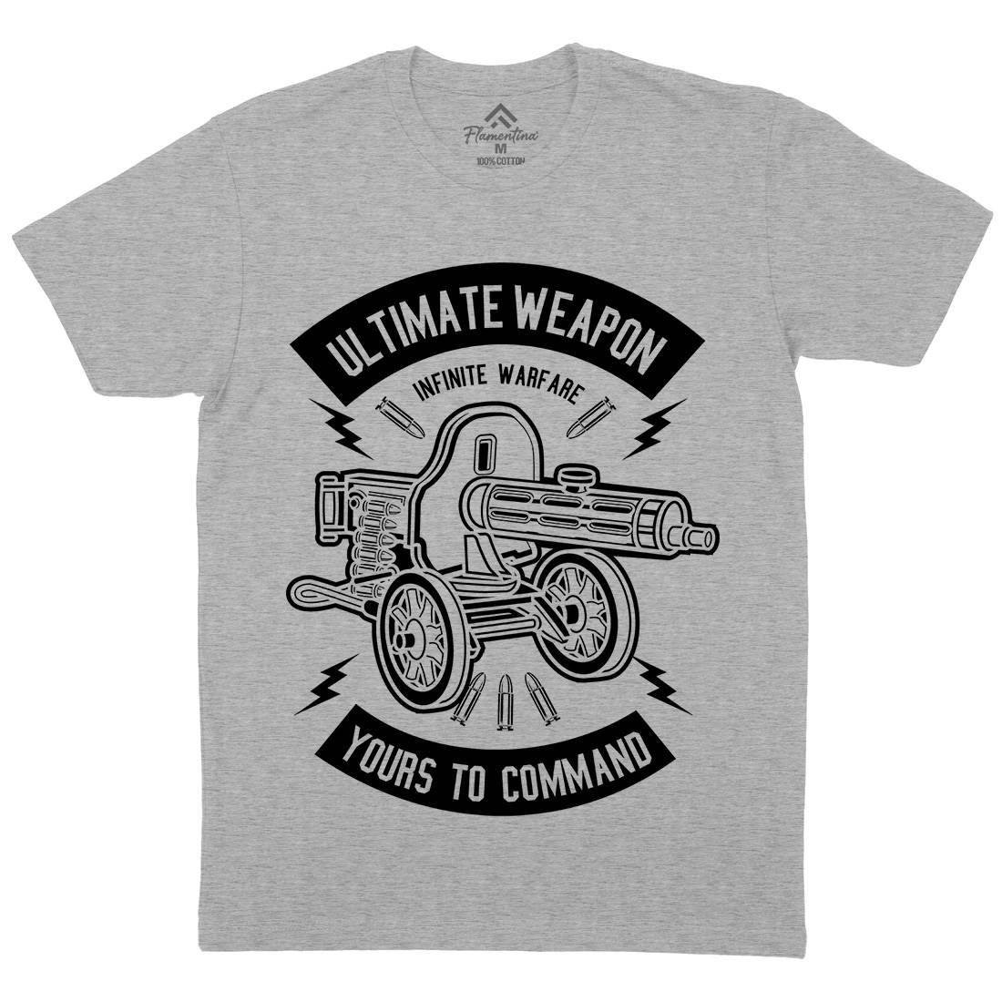 Ultimate Weapon Mens Crew Neck T-Shirt Army B661