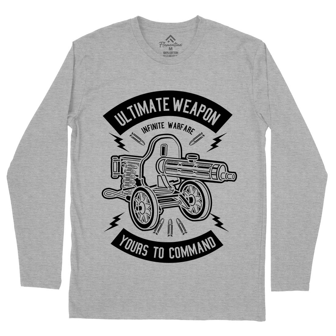 Ultimate Weapon Mens Long Sleeve T-Shirt Army B661