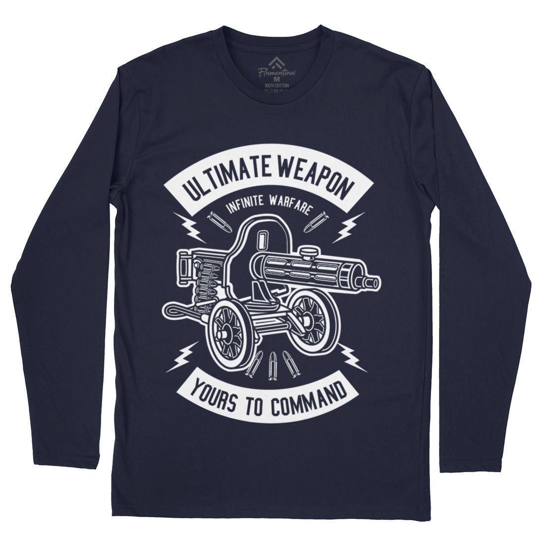 Ultimate Weapon Mens Long Sleeve T-Shirt Army B661