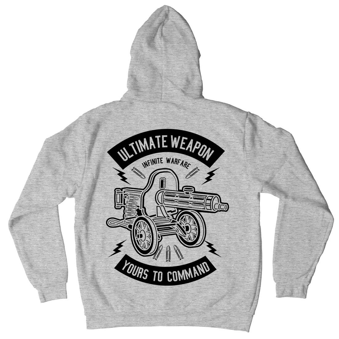 Ultimate Weapon Mens Hoodie With Pocket Army B661
