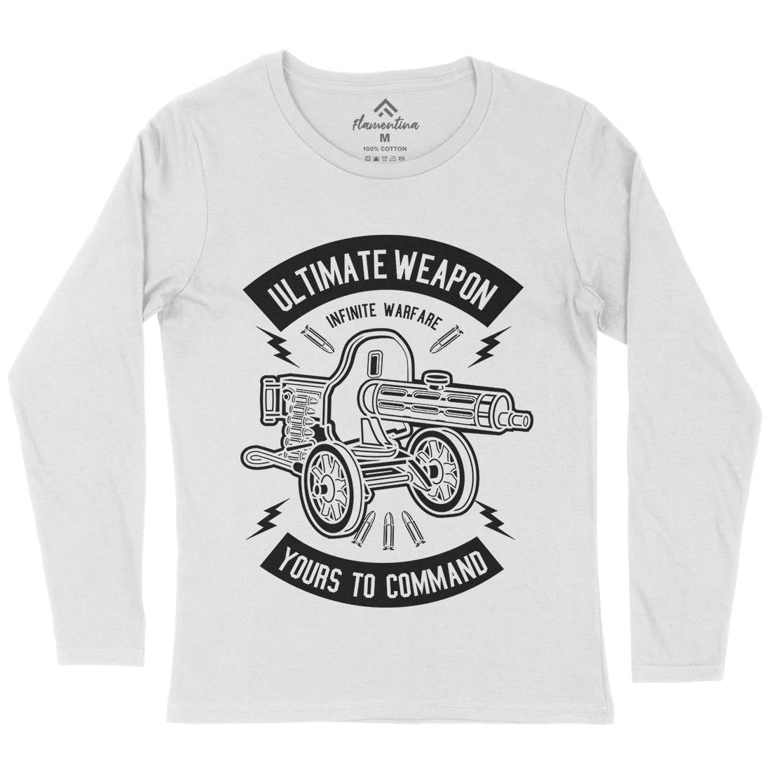 Ultimate Weapon Womens Long Sleeve T-Shirt Army B661
