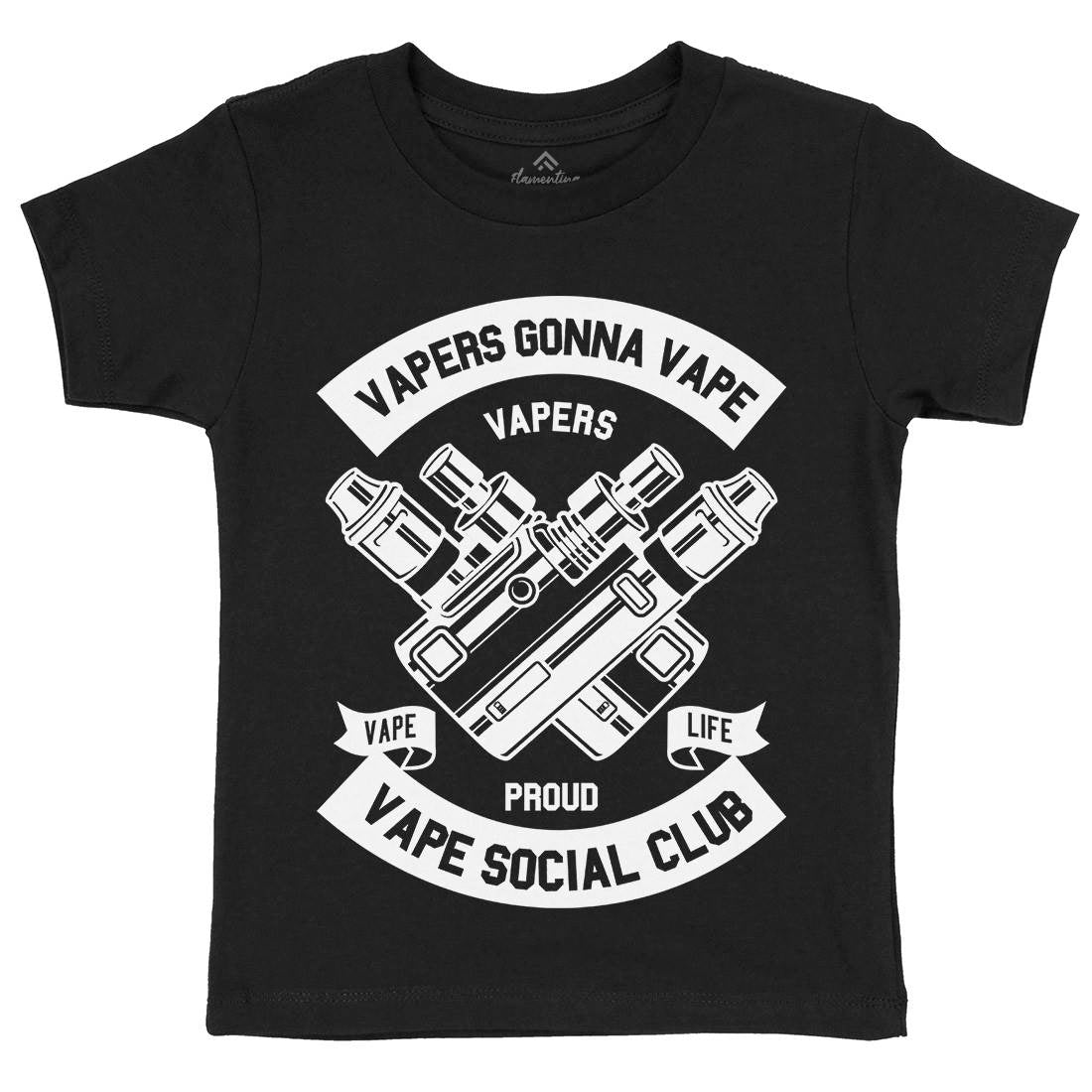 Vapers Gonna Vape Kids Crew Neck T-Shirt Drugs B663