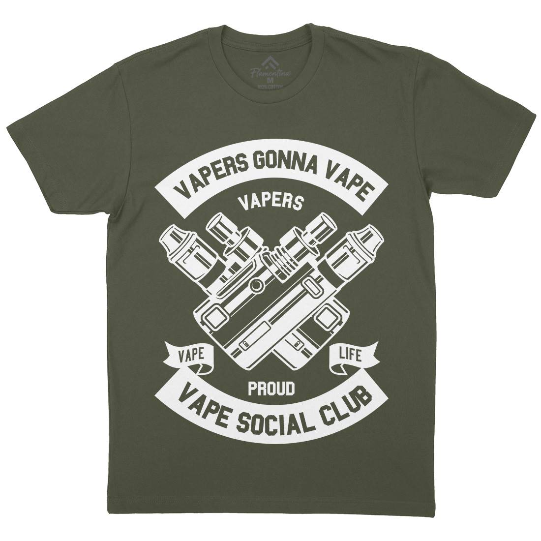 Vapers Gonna Vape Mens Organic Crew Neck T-Shirt Drugs B663