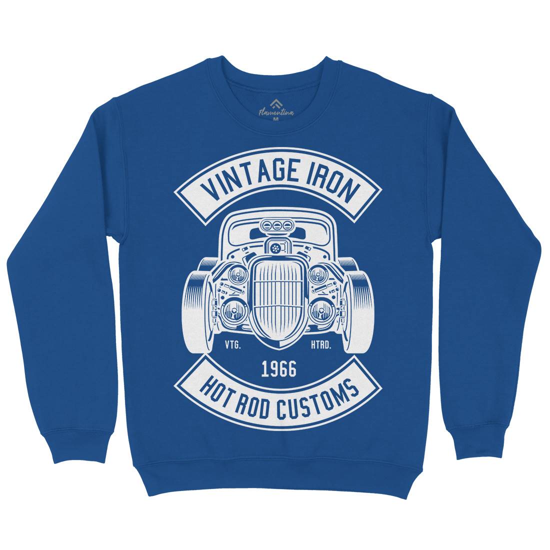 Vintage Iron Kids Crew Neck Sweatshirt Cars B666