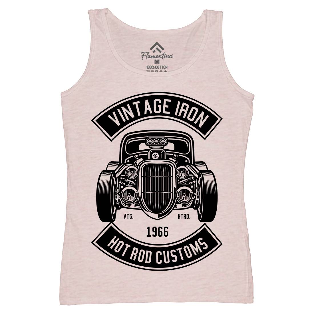 Vintage Iron Womens Organic Tank Top Vest Cars B666