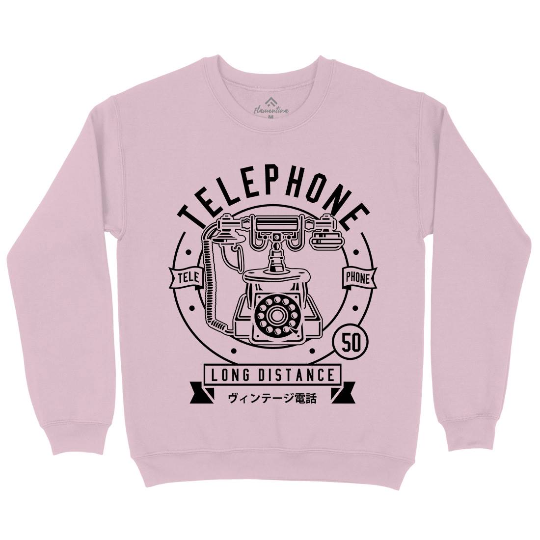 Vintage Telephone Kids Crew Neck Sweatshirt Retro B667