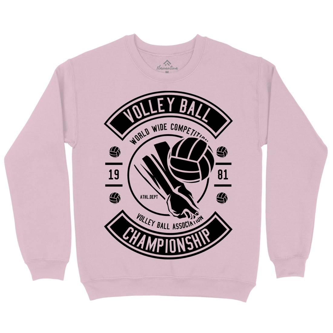 Volley Ball Kids Crew Neck Sweatshirt Sport B668