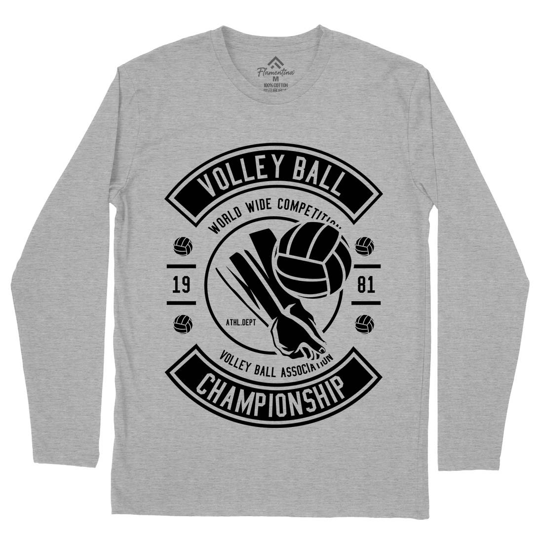 Volley Ball Mens Long Sleeve T-Shirt Sport B668