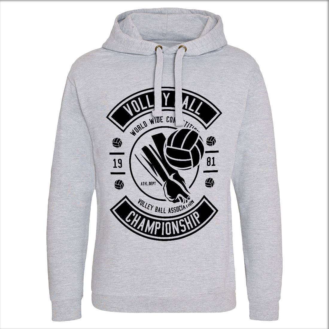 Volley Ball Mens Hoodie Without Pocket Sport B668