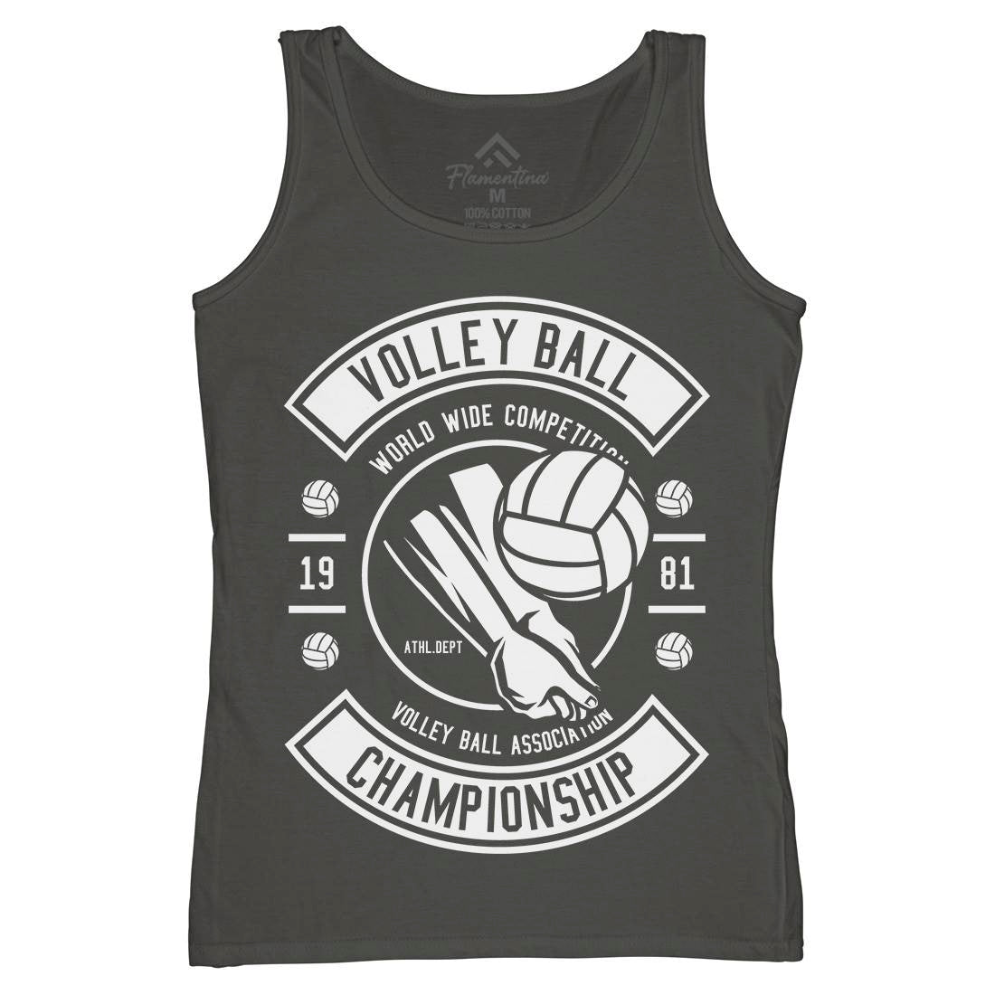 Volley Ball Womens Organic Tank Top Vest Sport B668