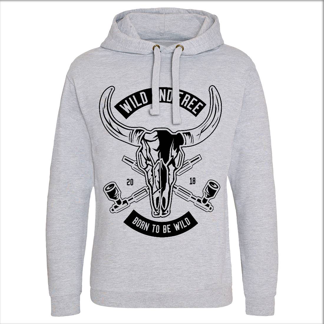 Wild And Free Mens Hoodie Without Pocket American B669