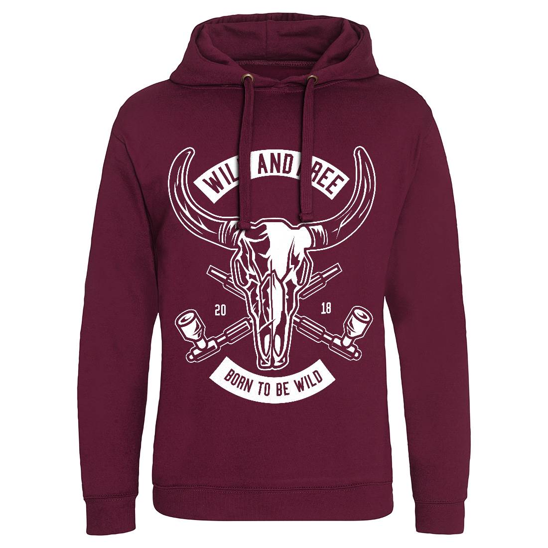 Wild And Free Mens Hoodie Without Pocket American B669