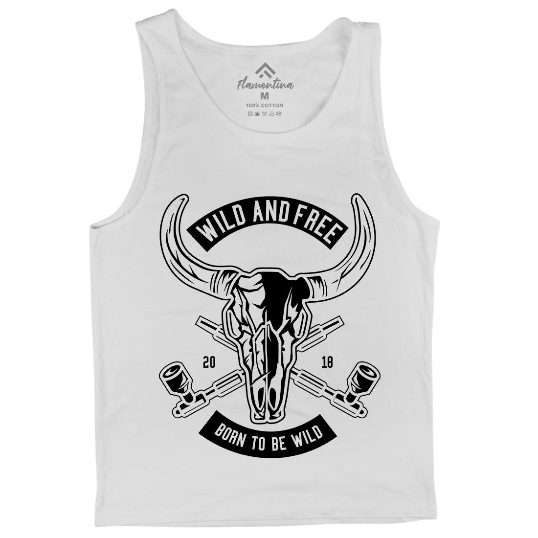 Wild And Free Mens Tank Top Vest American B669