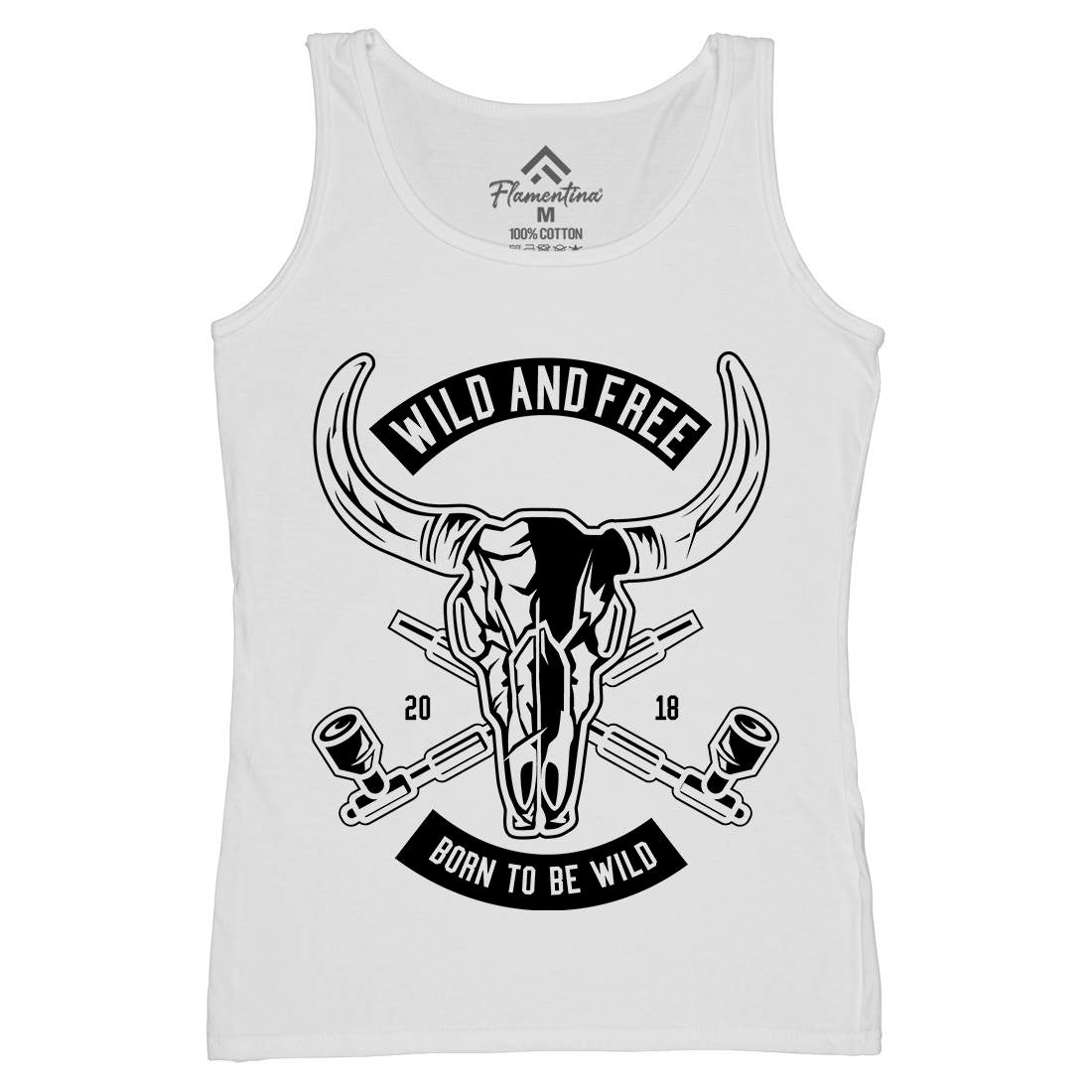 Wild And Free Womens Organic Tank Top Vest American B669