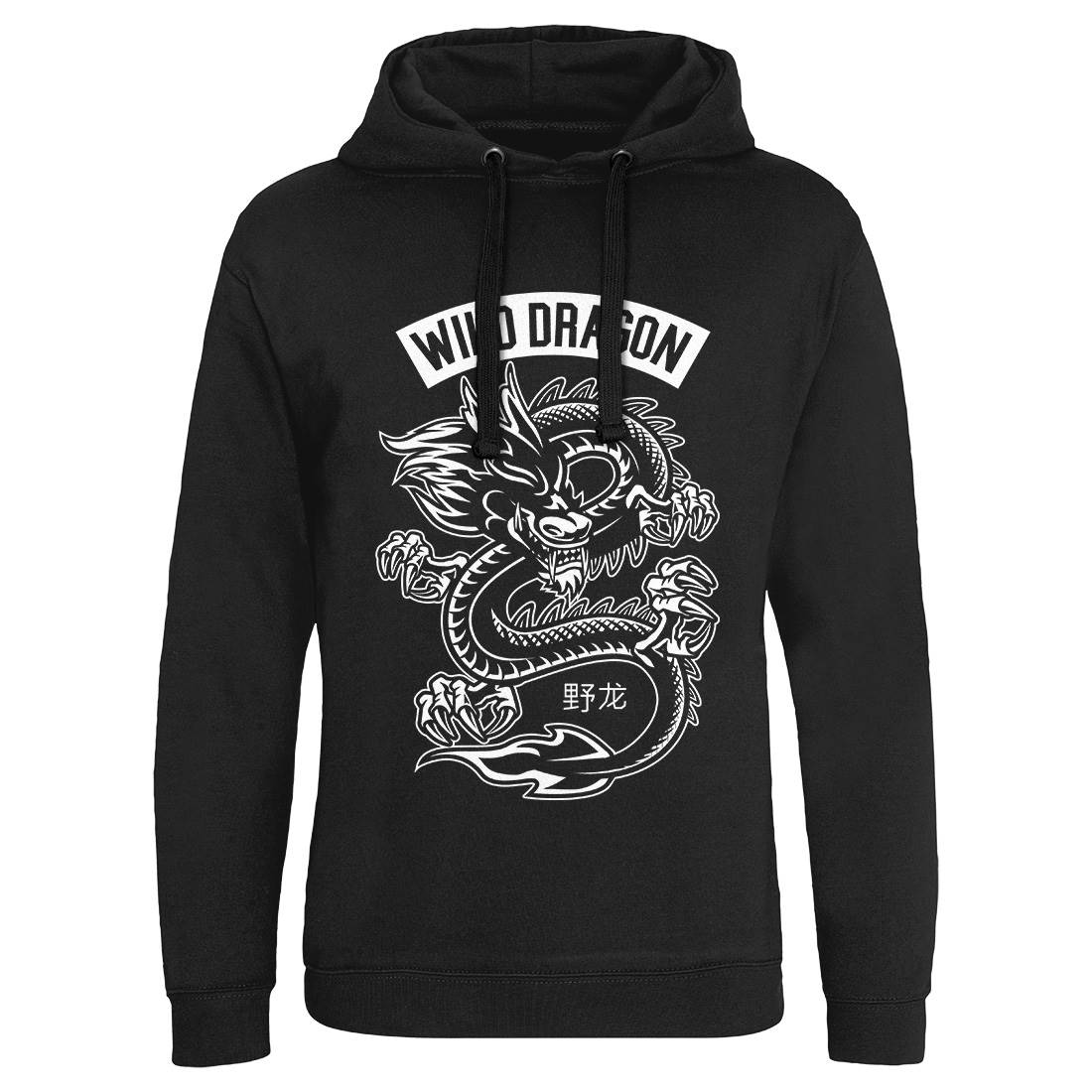 Wild Dragon Mens Hoodie Without Pocket Asian B670