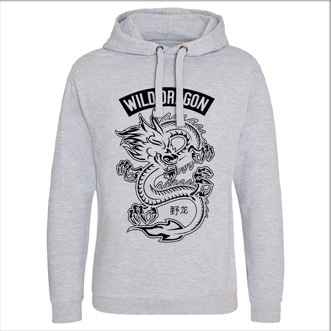 Wild Dragon Mens Hoodie Without Pocket Asian B670