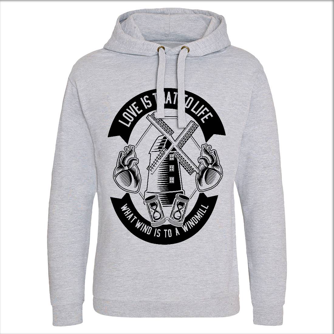 Windmill Mens Hoodie Without Pocket Retro B672