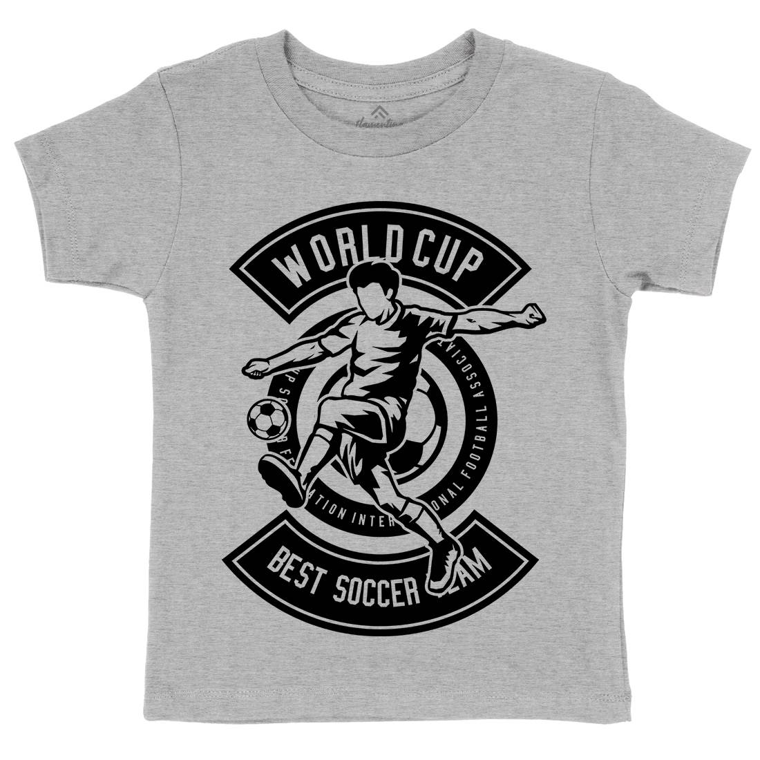 World Cup Soccer Kids Crew Neck T-Shirt Sport B675