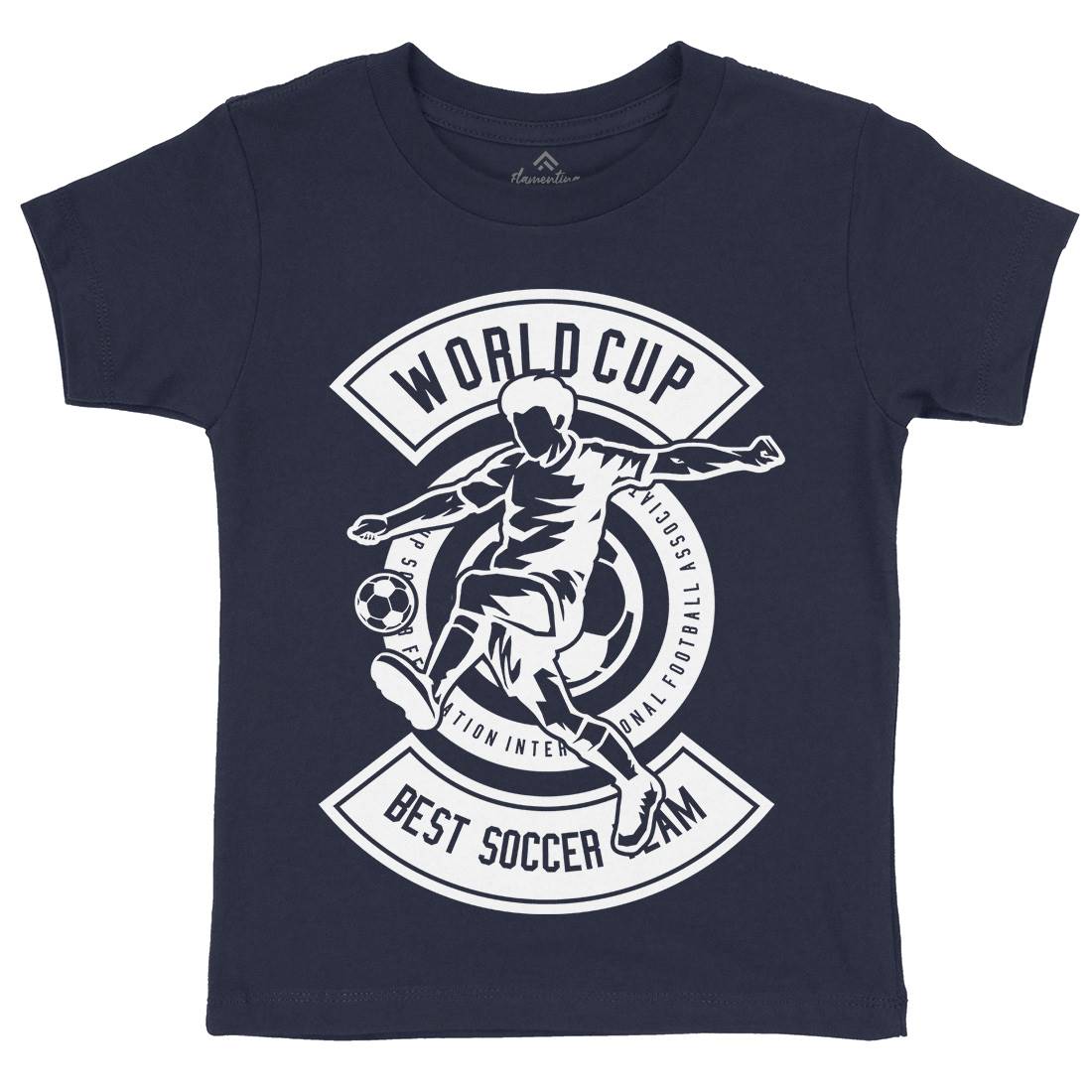 World Cup Soccer Kids Crew Neck T-Shirt Sport B675