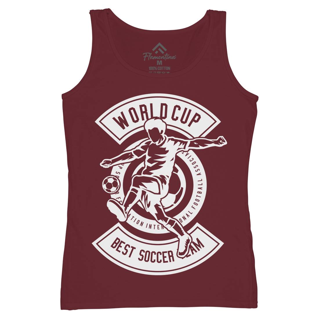 World Cup Soccer Womens Organic Tank Top Vest Sport B675