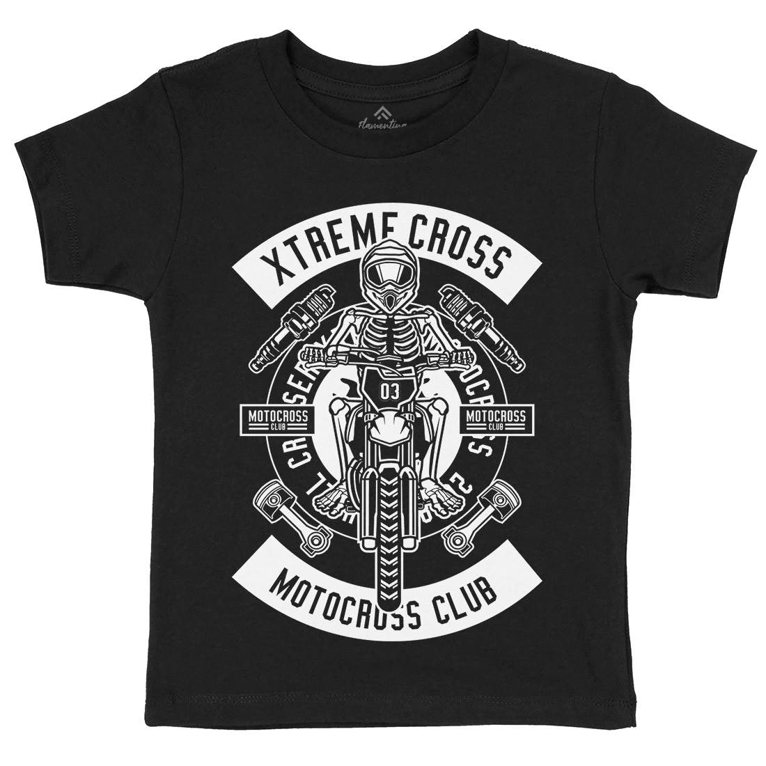 Xtreme Cross Kids Organic Crew Neck T-Shirt Motorcycles B676